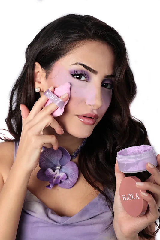h.OLA Aura Baking Powder Sponge | Mor Pudra Süngeri