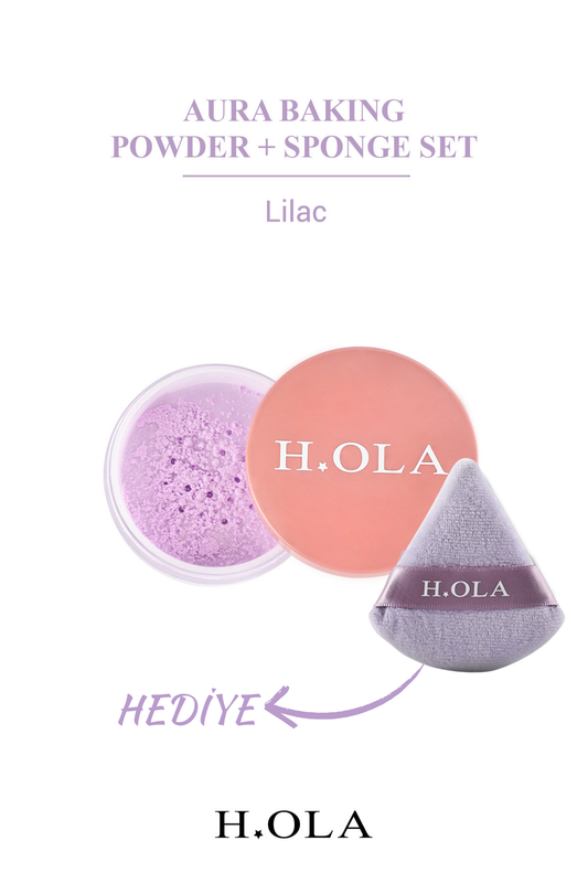HOLA Baking Powder | Makyaj Sabitleyici Toz Pudra | Lilac (Mor)