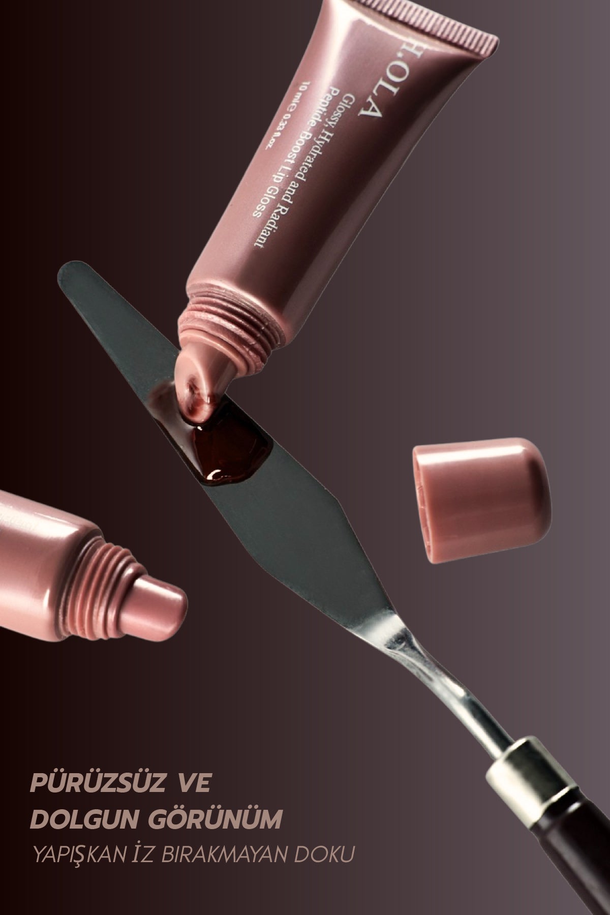 Peptide-Boost Lip Gloss | Ice Americano