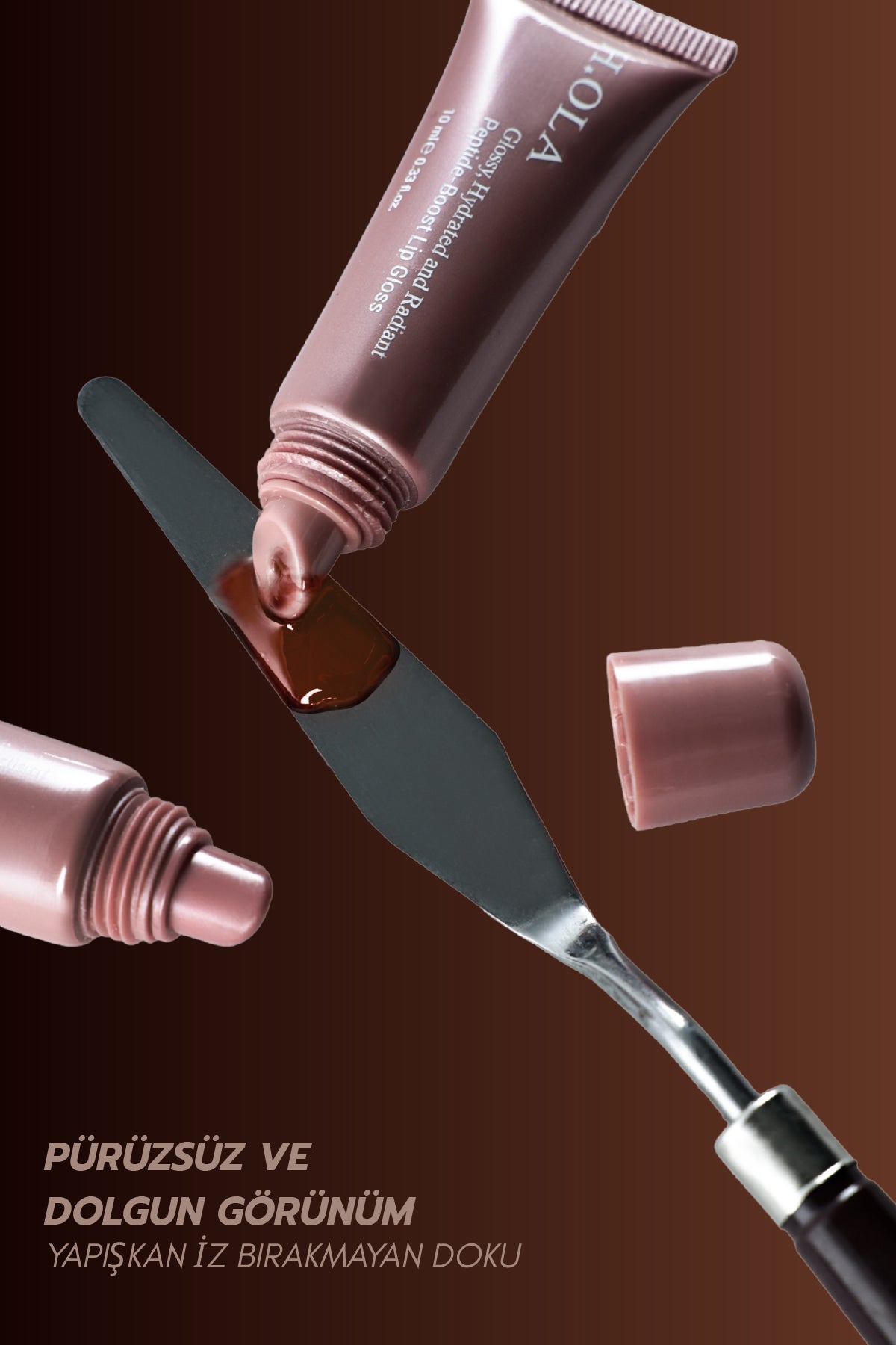 HOLA Kalıcı Yüksek Pigmentli Lip Gloss - Pumpkin Spice