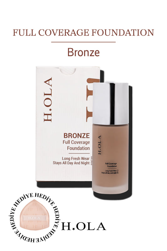 Full Coverage Foundation | Yoğun Kapatıcı Saten Bitişli Spf 30 Fondöten | Bronze