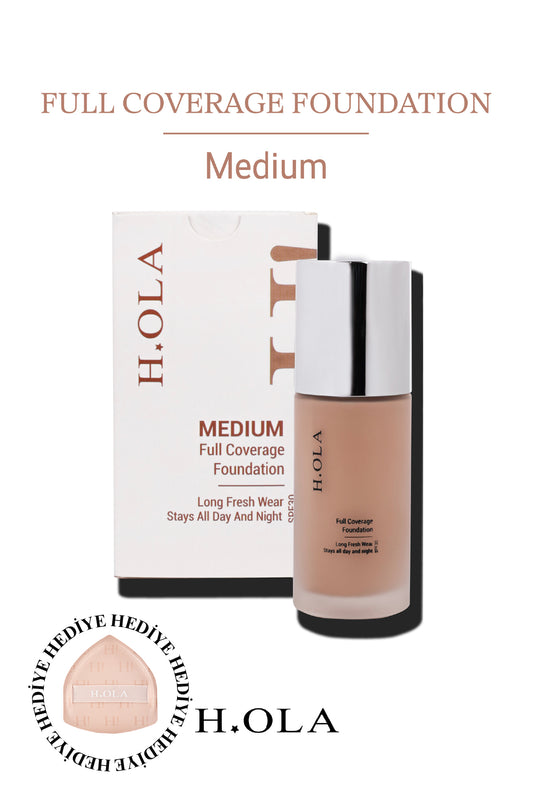 Full Coverage Foundation | Yoğun Kapatıcı Saten Bitişli Spf 30 Fondöten | Medium