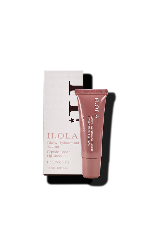 HOLA Lip Gloss | Dudak Parlatıcısı | Kalıcı, Yüksek Pigmentli | Peptide-boost | Hot Chocolate