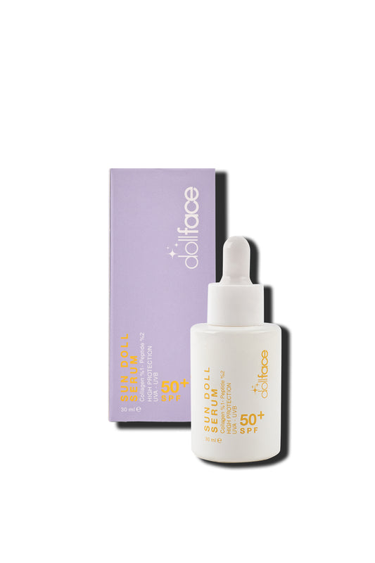 50+SPF Güneş Koruyucu Serum – Kolajenli Makyaj Bazı 30 ml
